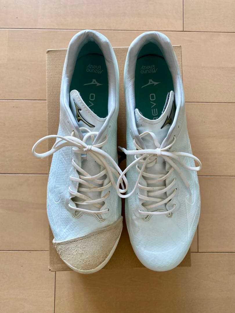 赤ヘル2021さま専用　★P革付きスパイク　野球　白　ミズノライトレボエリート2