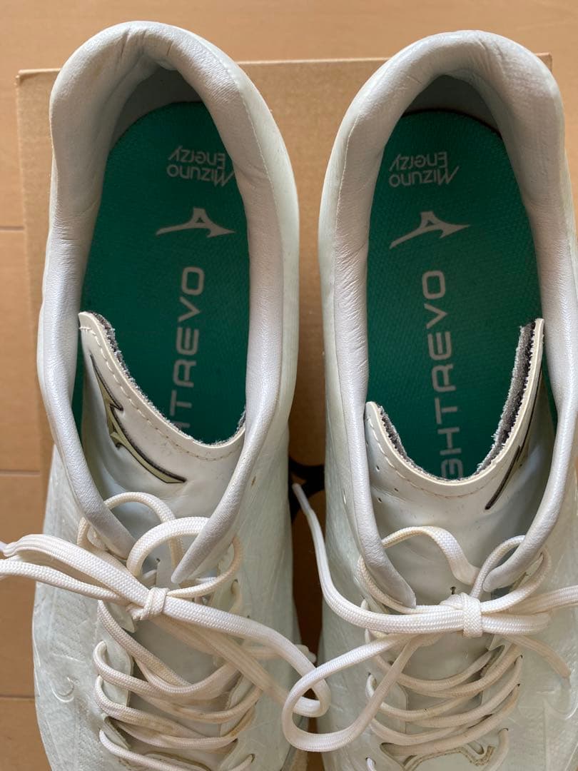 赤ヘル2021さま専用　★P革付きスパイク　野球　白　ミズノライトレボエリート2