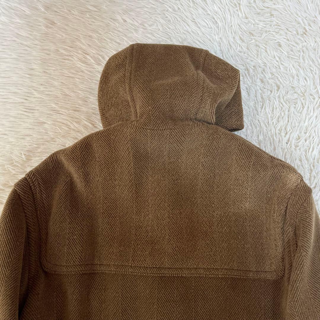 【美品】グローバーオール　キングストン　ヘリンボーンウール　ロングダッフルコート