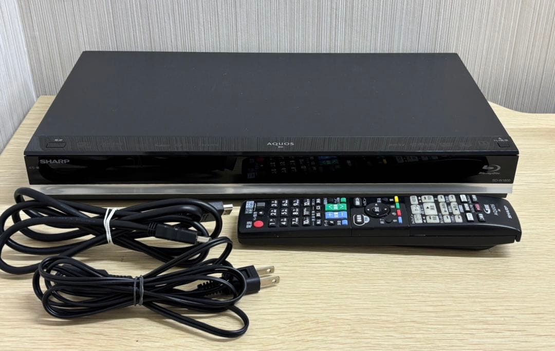 【SHARP ブルーレイディスクプレーヤー 1TB 2015年 BD-W1800
