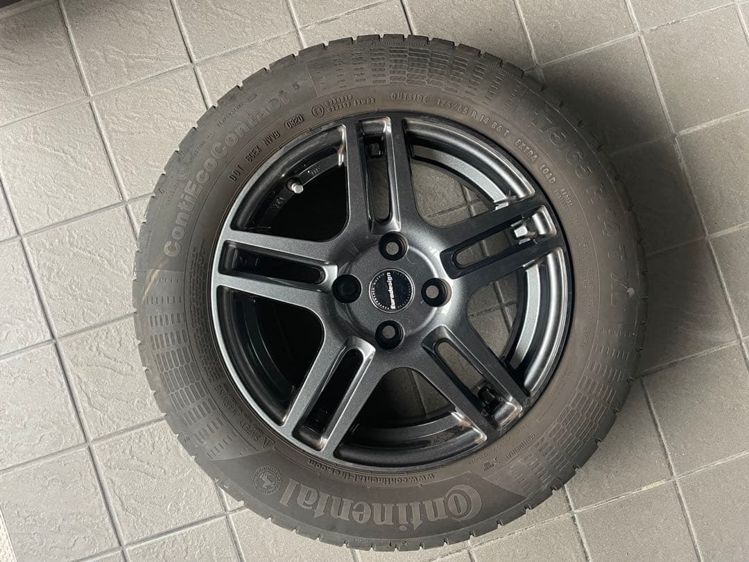 shou0849 フィアット500 14インチタイヤホイール４本SET