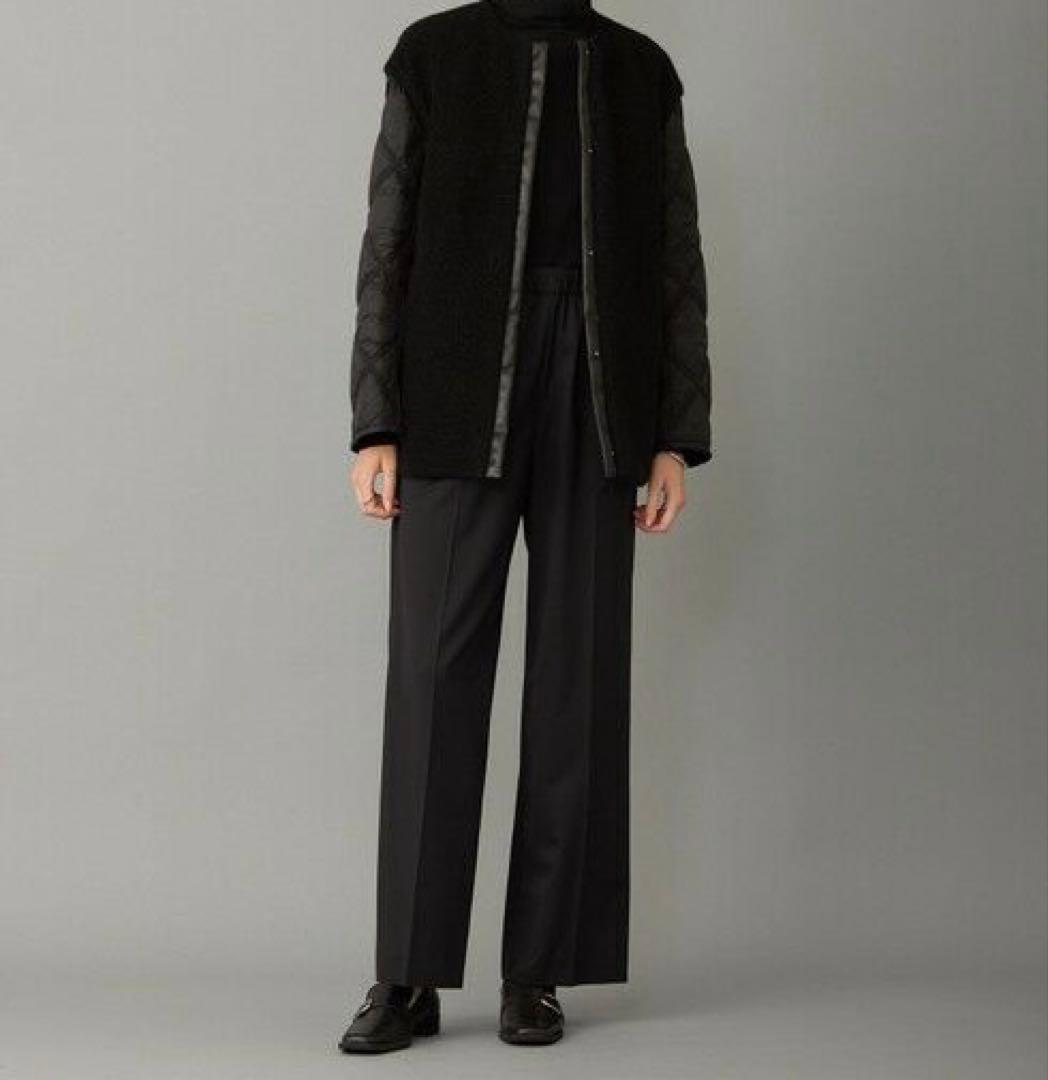 iCB 【リバーシブル着用可能】 ウールパイルキルト ミドル丈コート