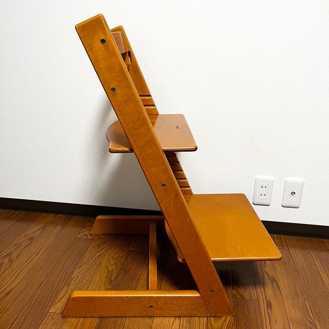 希少STOKKE ストッケ トリップトラップ シリアル3 ナチュラルハイチェア