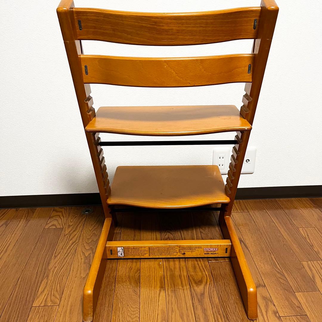 希少STOKKE ストッケ トリップトラップ シリアル3 ナチュラルハイチェア