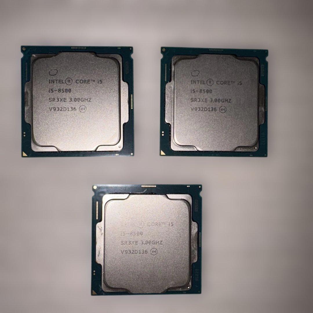 Intel Core i5-8500 CPU 3個セット