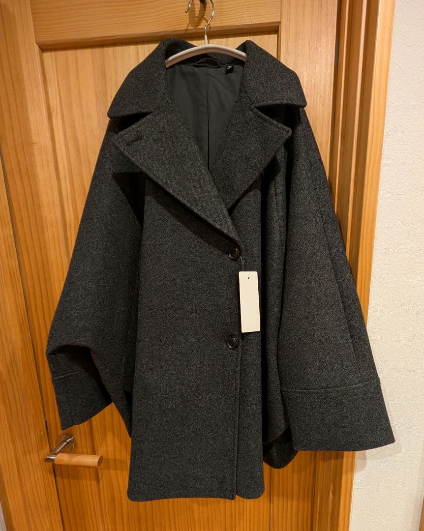 新品　GU　コージーメルトンケープコート Ｌサイズ