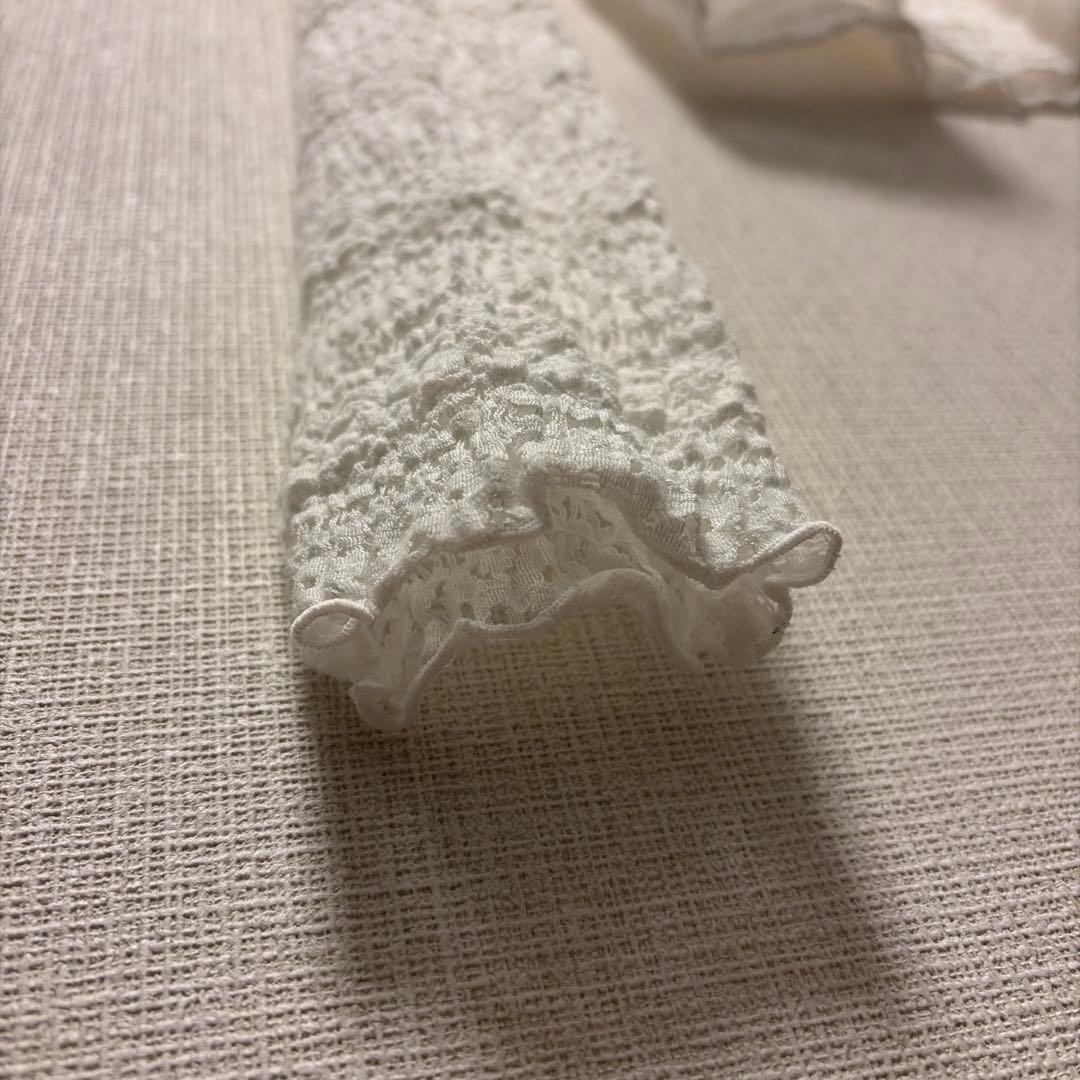 美品 イエナ IENA Flowerストレッチレース プルオーバー ホワイト