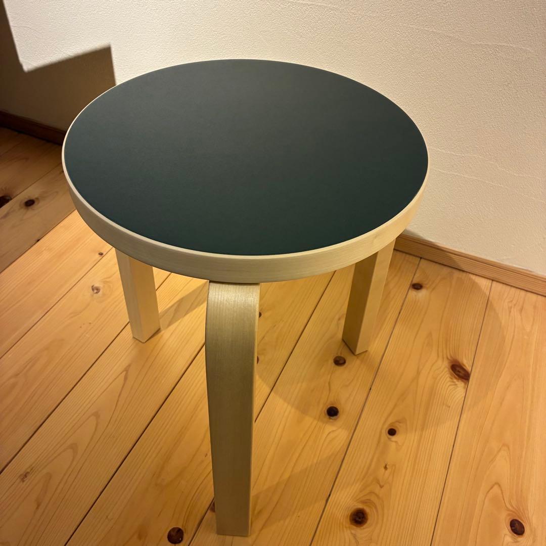 【廃盤新品】artek stool60 scope別注リノリウム　アイアン3本脚