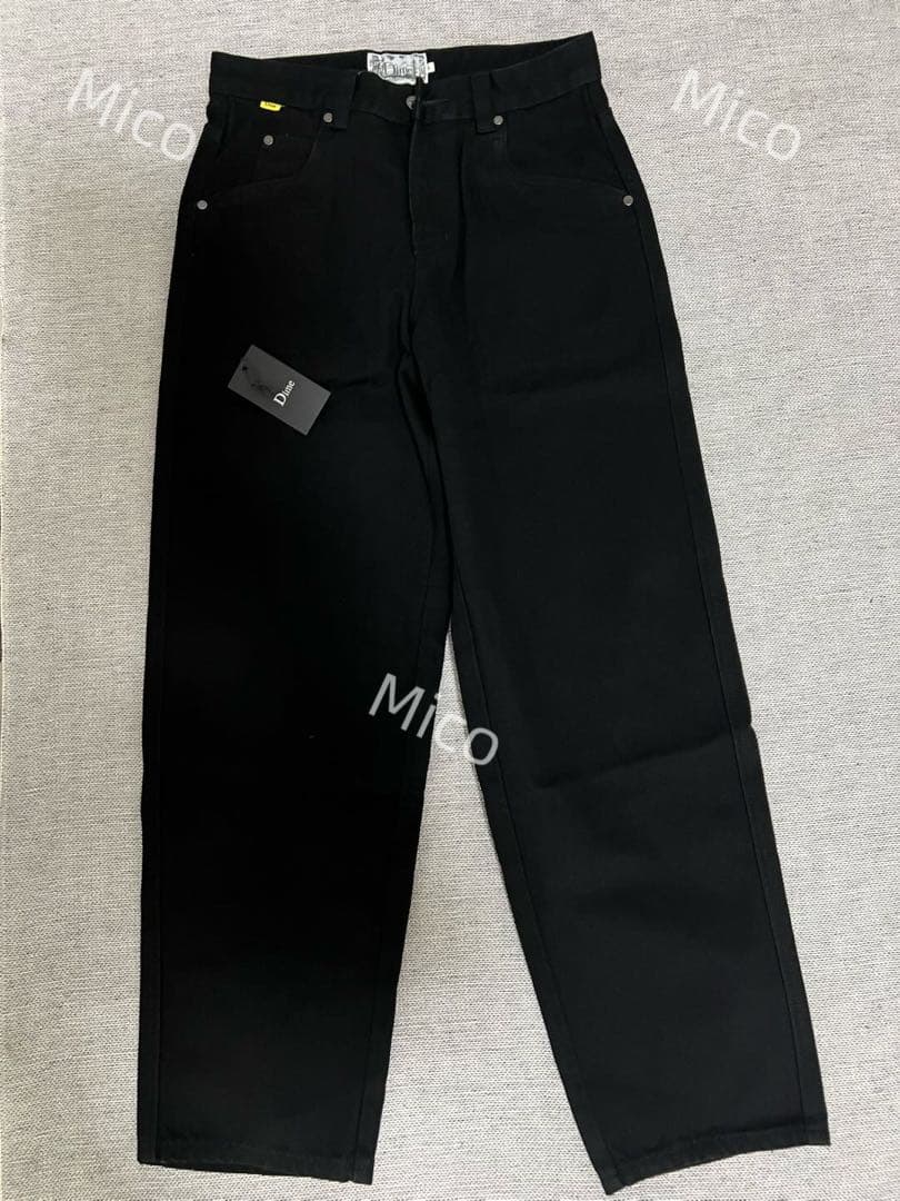 Dime ダイム ブラックバギージーンズ デニム パンツ S