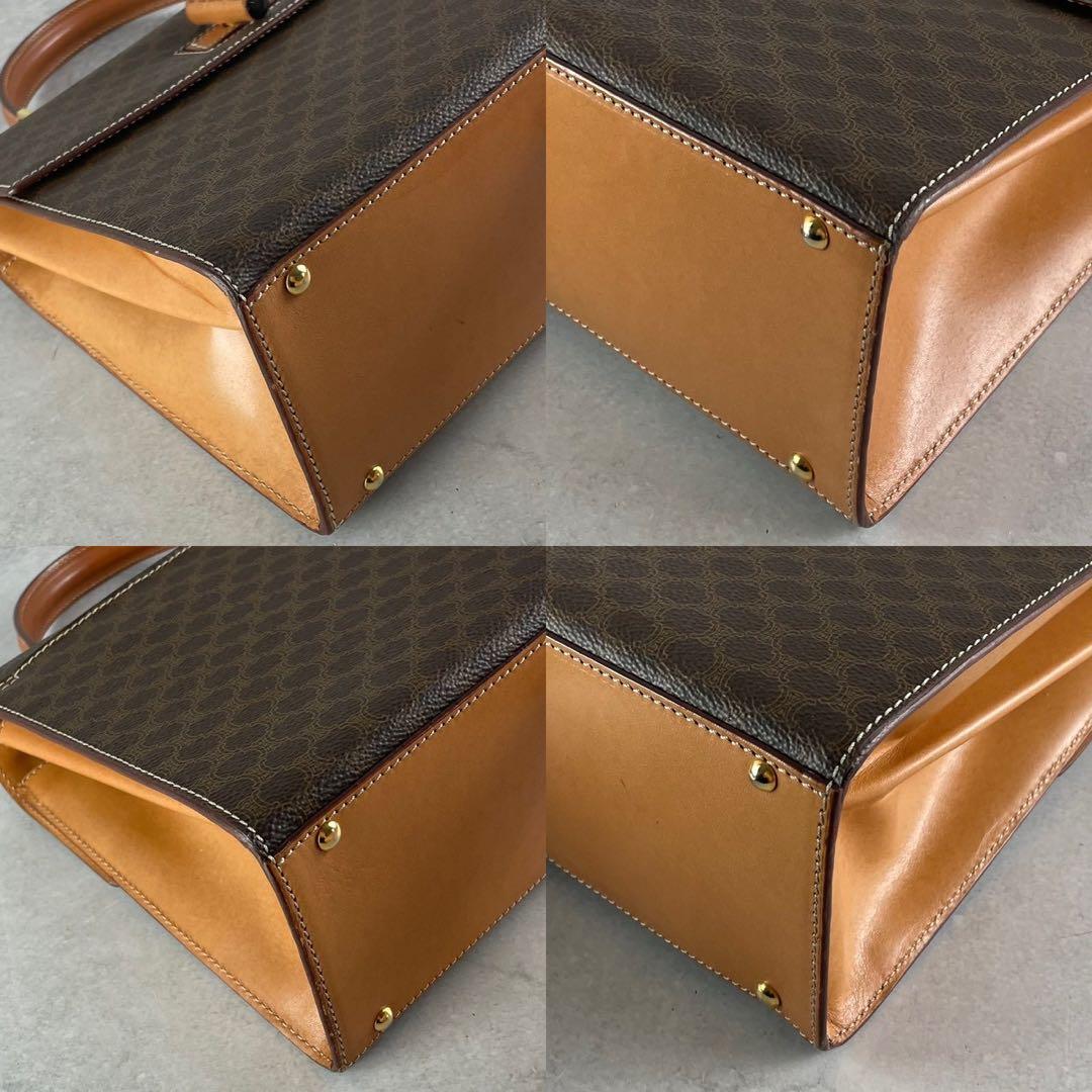 希少美品 CELINE セリーヌ マカダム ターンロック トートバッグ