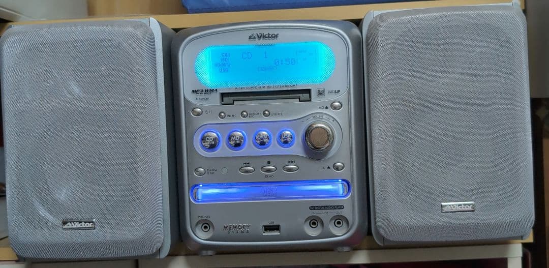 コンポ　Victor　UX-QM7　CD MD USB