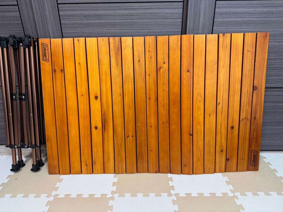 コールマン　ナチュラルウッドロールテーブル　クラシック　110 収納袋付き