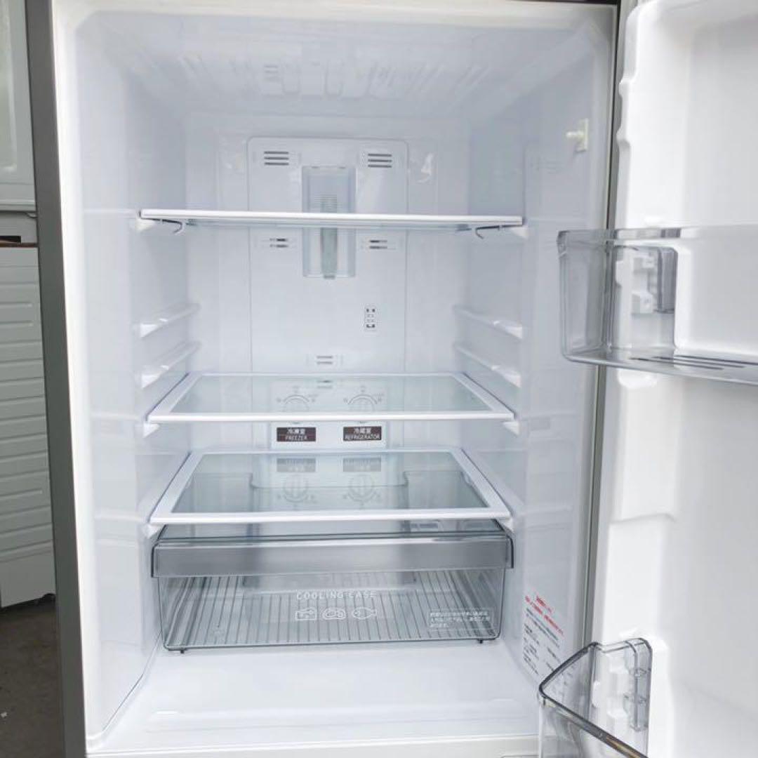 553取付無料！三菱低温ケース搭載マットチャコールグレーおしゃれ冷蔵庫！洗濯機