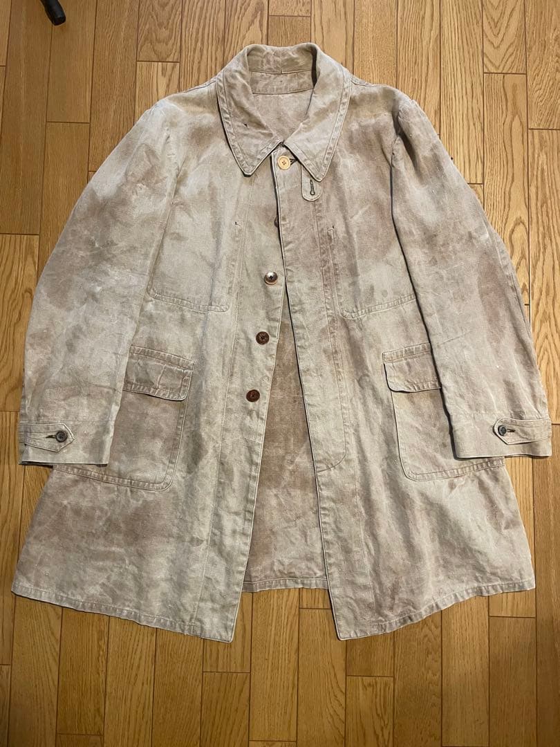 n*e様 〜30s brown linen hunting coat