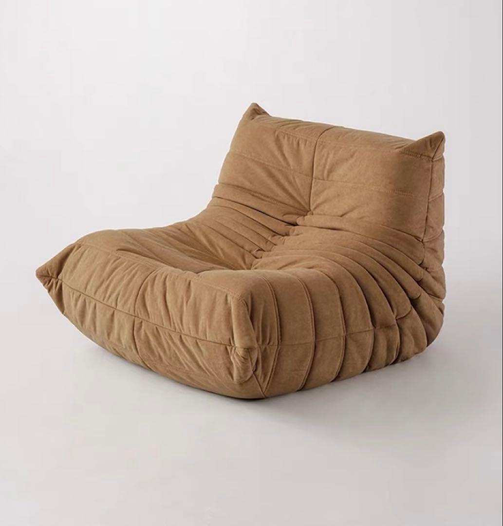 24時間発送 新品 トーゴ 1P　ソファ　カーキ色