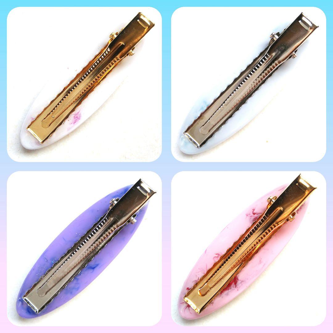 ヘアゴム レジン マトリカリアと可愛い鳥さん ピンク