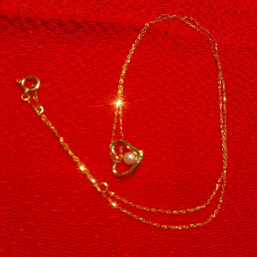 K18 ネックレス ペンダントトップ付き