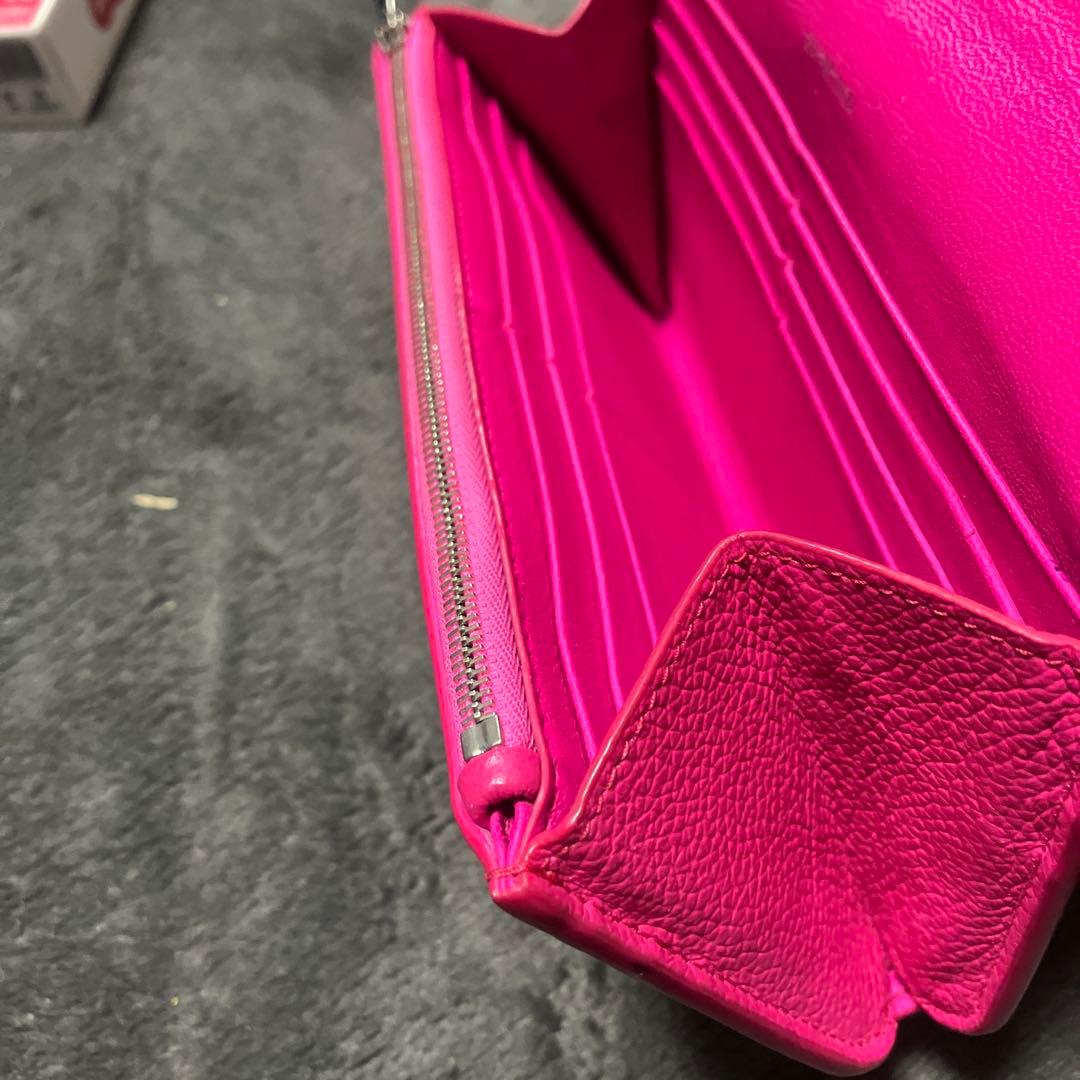 長財布　ピンク　折財布　レディーズ　バレンシアガ