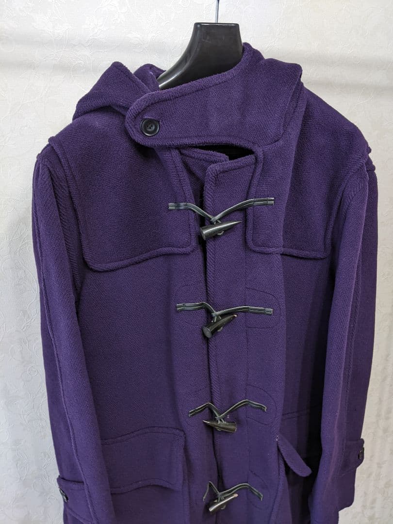 モンゴメリー ダッフルコート パープル紫 ウール１００ イギリス製 ビームス