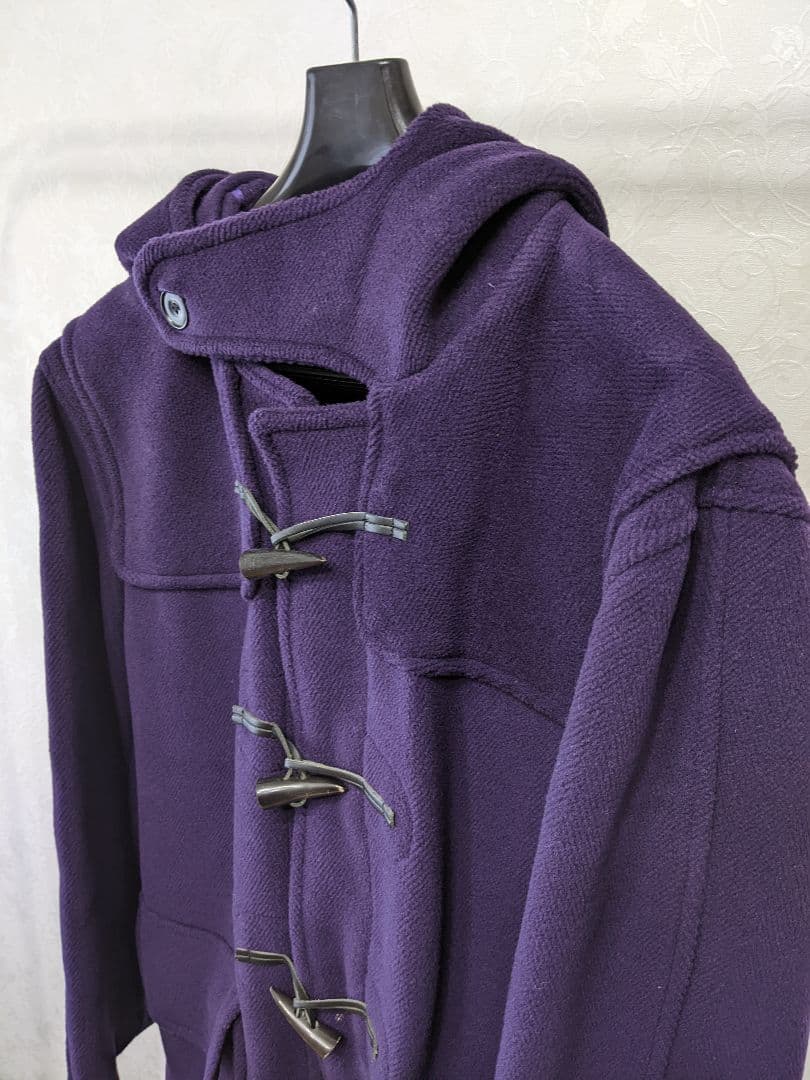 モンゴメリー ダッフルコート パープル紫 ウール１００ イギリス製 ビームス
