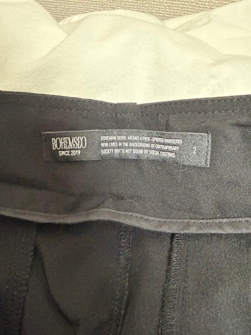 BOHEMSEO ブラックフレアパンツ サイズ2