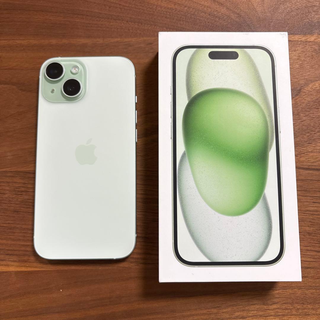 Apple iPhone 15 ミントグリーン 本体