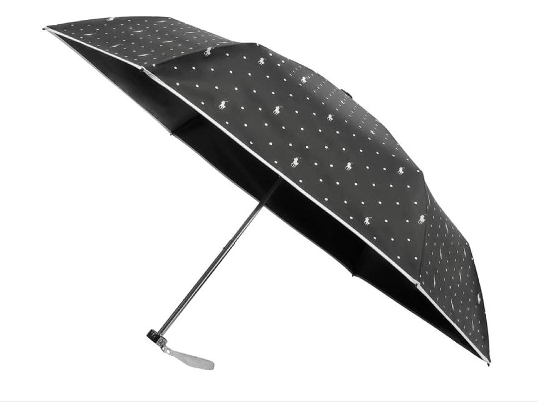 《新品》ラルフローレン　ドット柄　UV遮熱 遮光 100% 晴雨兼用傘