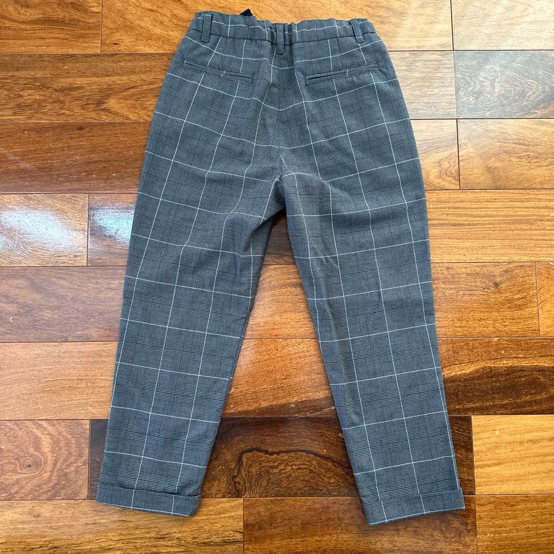 キッズ スーツ・ブレザー グレー系チェック フォーマル　入学式、卒園式、結婚式