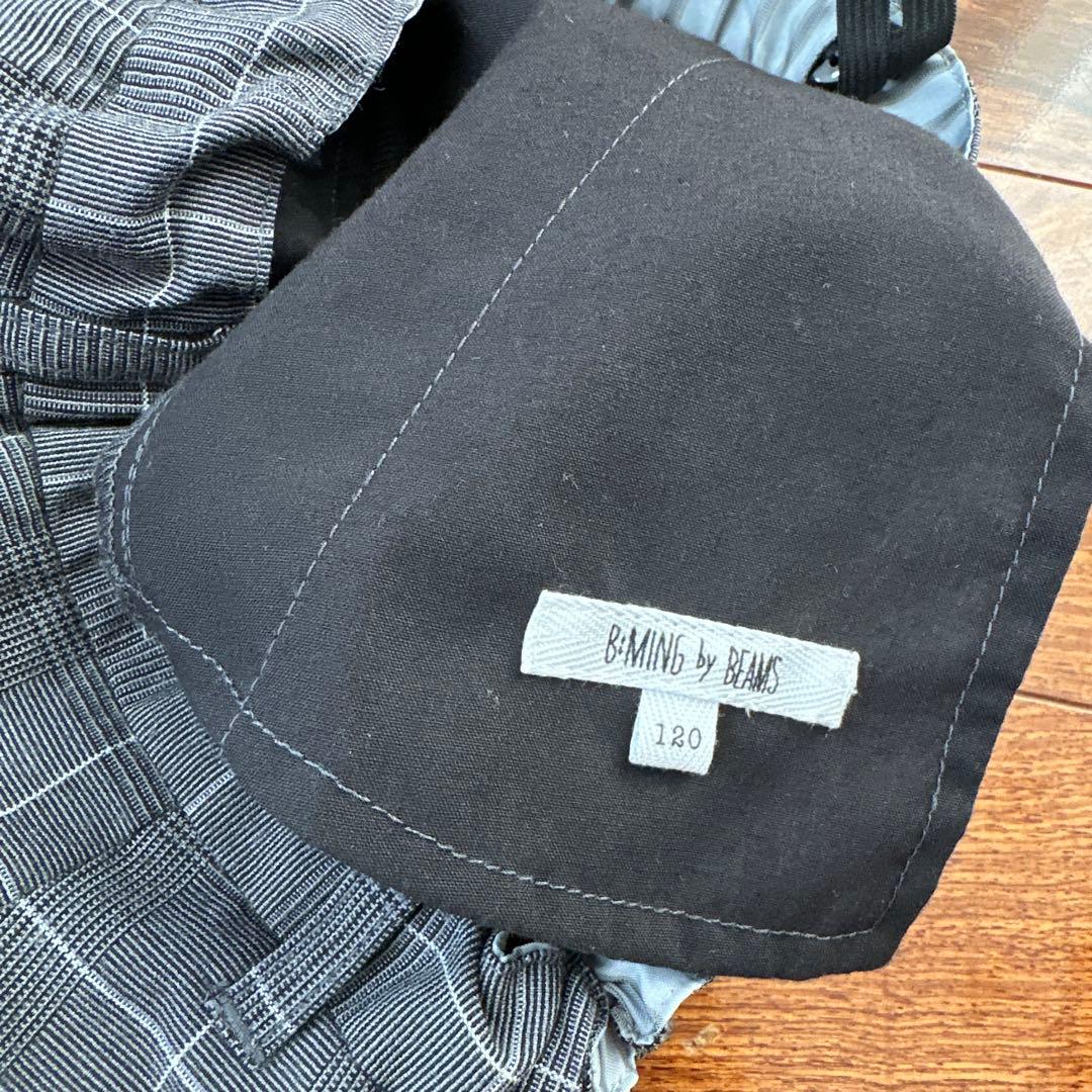 キッズ スーツ・ブレザー グレー系チェック フォーマル　入学式、卒園式、結婚式