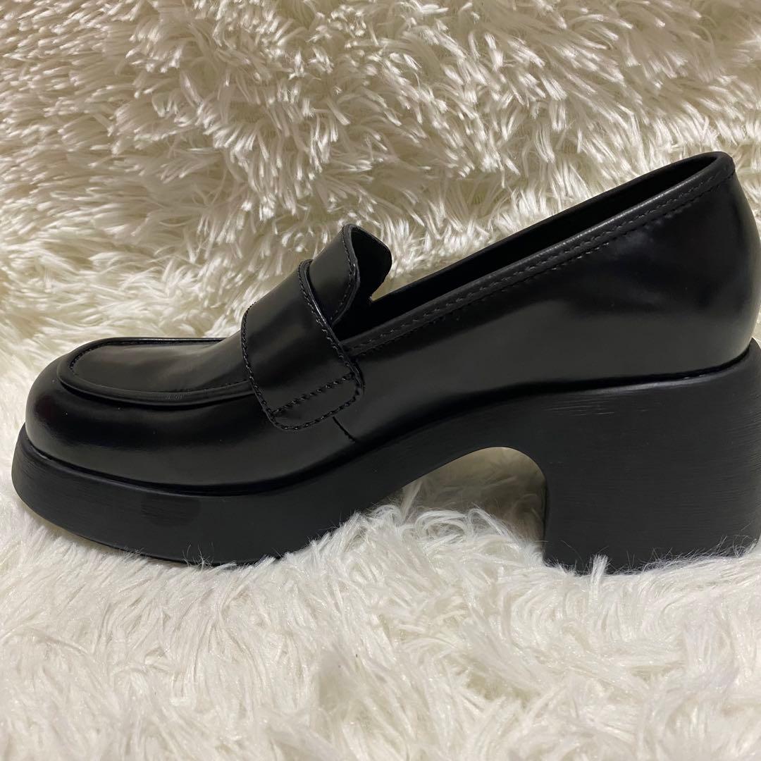 ✨美品✨CAMPER Thelma 厚底 レザー パンプス ブラック黒ローファー