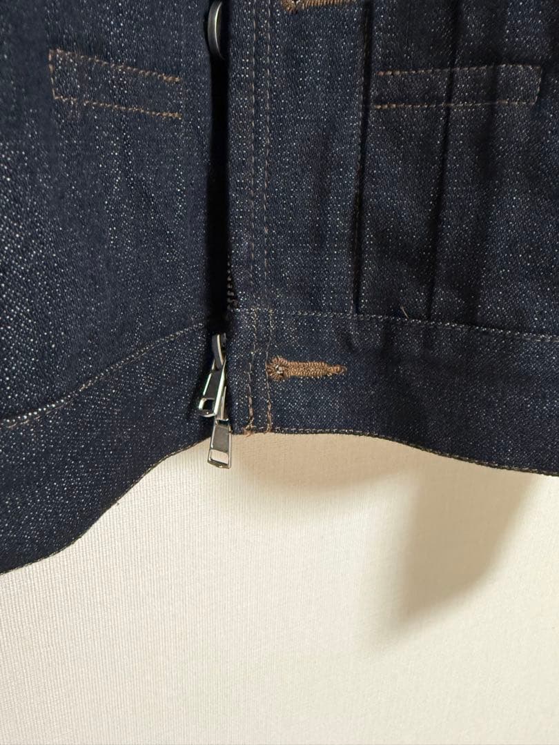 ジャケット・アウター DENIM CROPPED ZIP TRUCKER JK