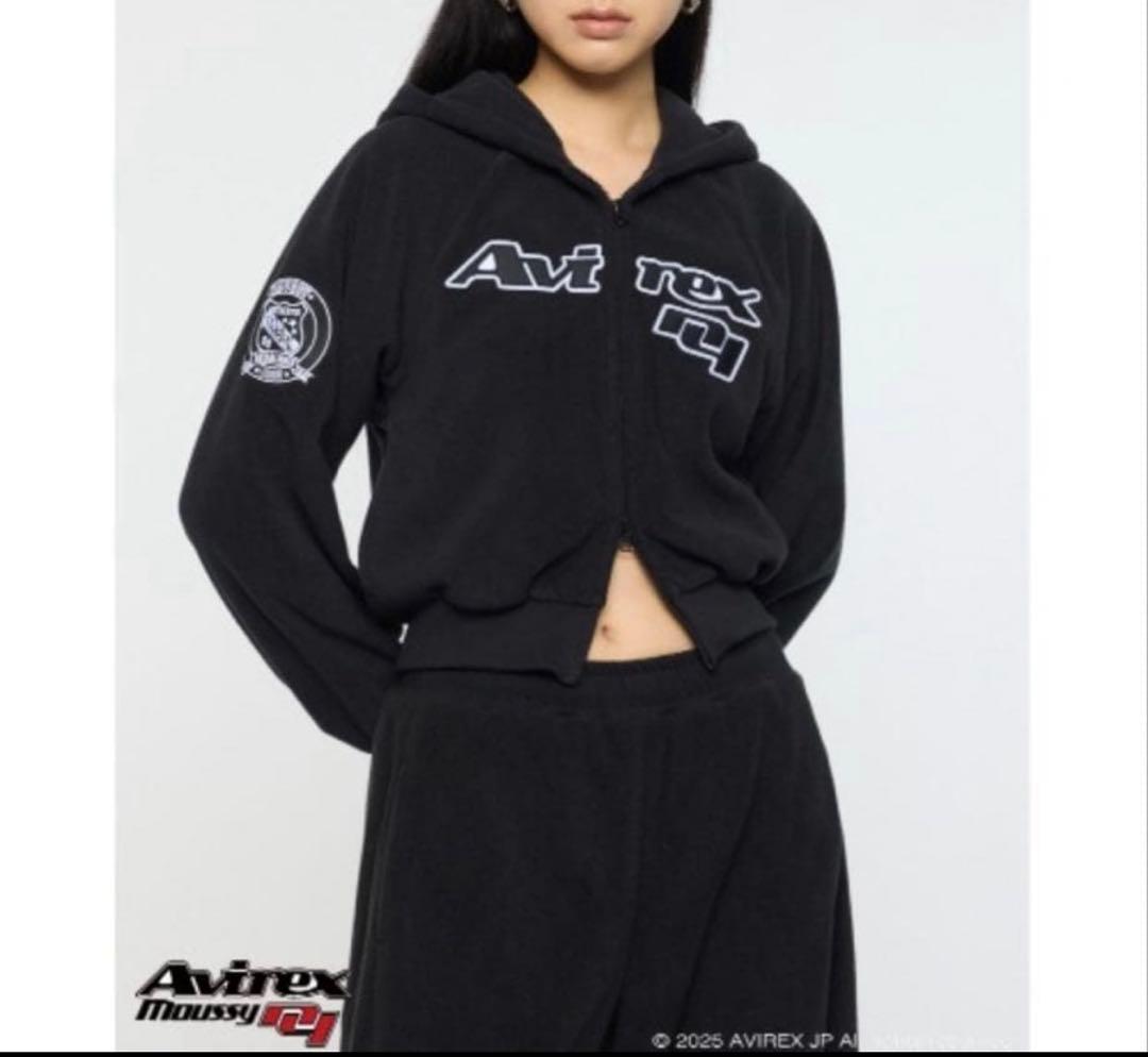 MOUSSY AVIREX FLEECE フーディ　タグ付き
