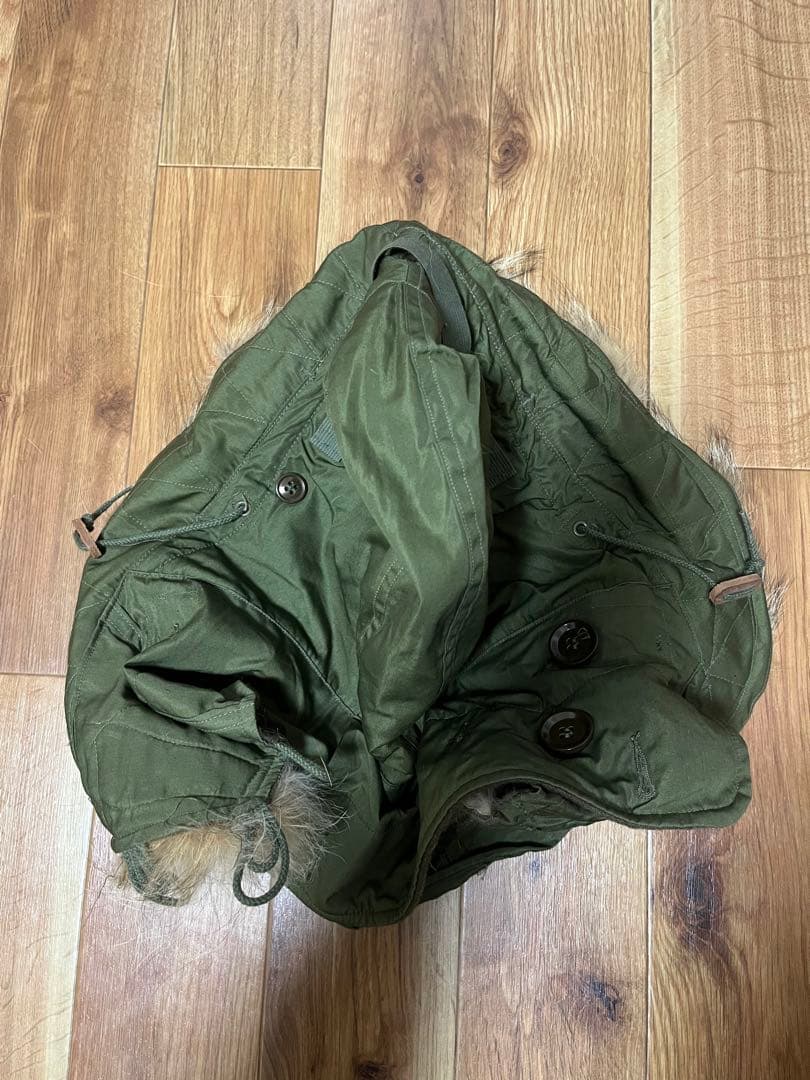 50s アメリカ軍 実物 M51 フード コヨーテファー ワイヤー付き 米軍