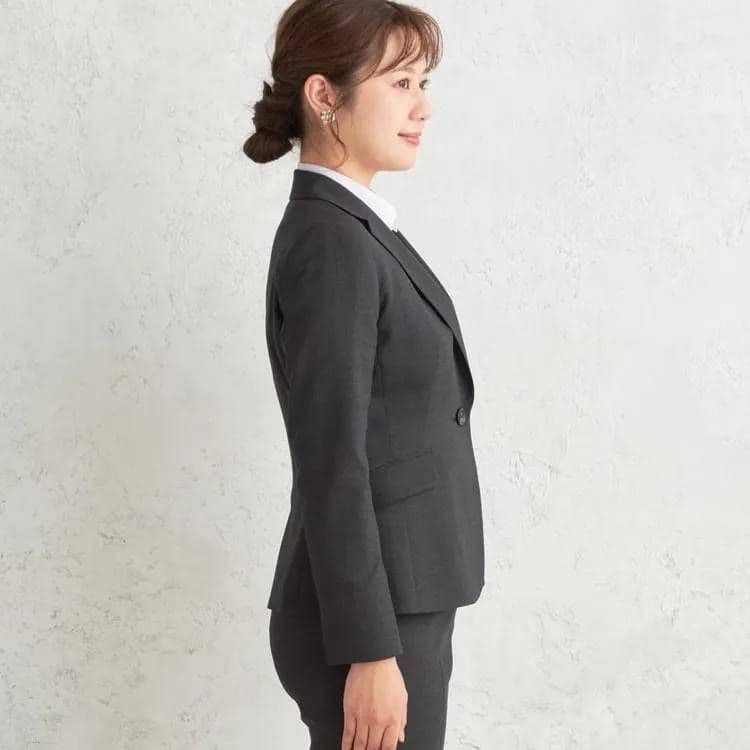 【新品】グレー スカートスーツ セットアップ