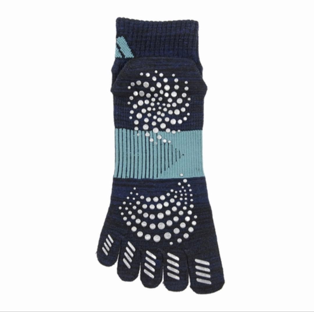 ショート丈【アディダス×福助】五本指ソックス 滑り止め付き 27足セット