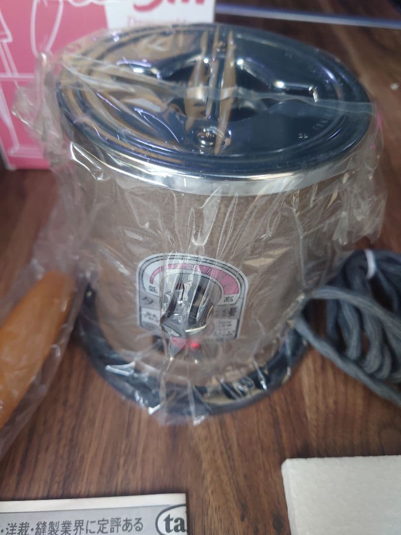 完全未使用　タキイ 電化鏝　2丁立て 和裁コテ　和裁こて　ランプ付　鏝２本付