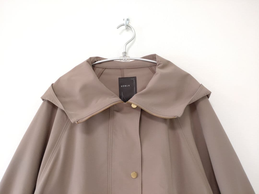 美品！Noble ハイツイストダブルクロスフーディブルゾン