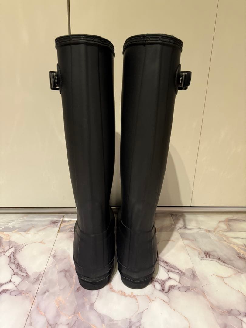 Hunter ハンター　トールレインブーツ　ブラック　24㎝