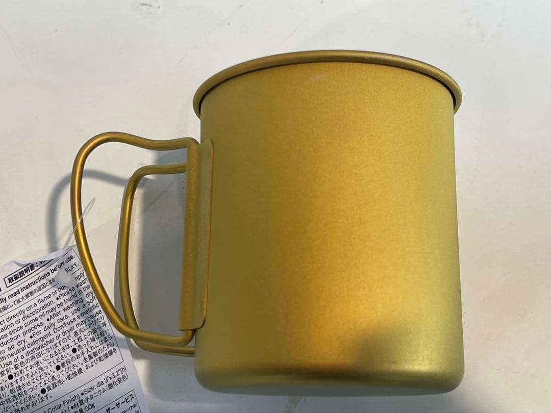  Peak海外限定販売チタンマグ 300シングルウォール・ゴールド☆新品