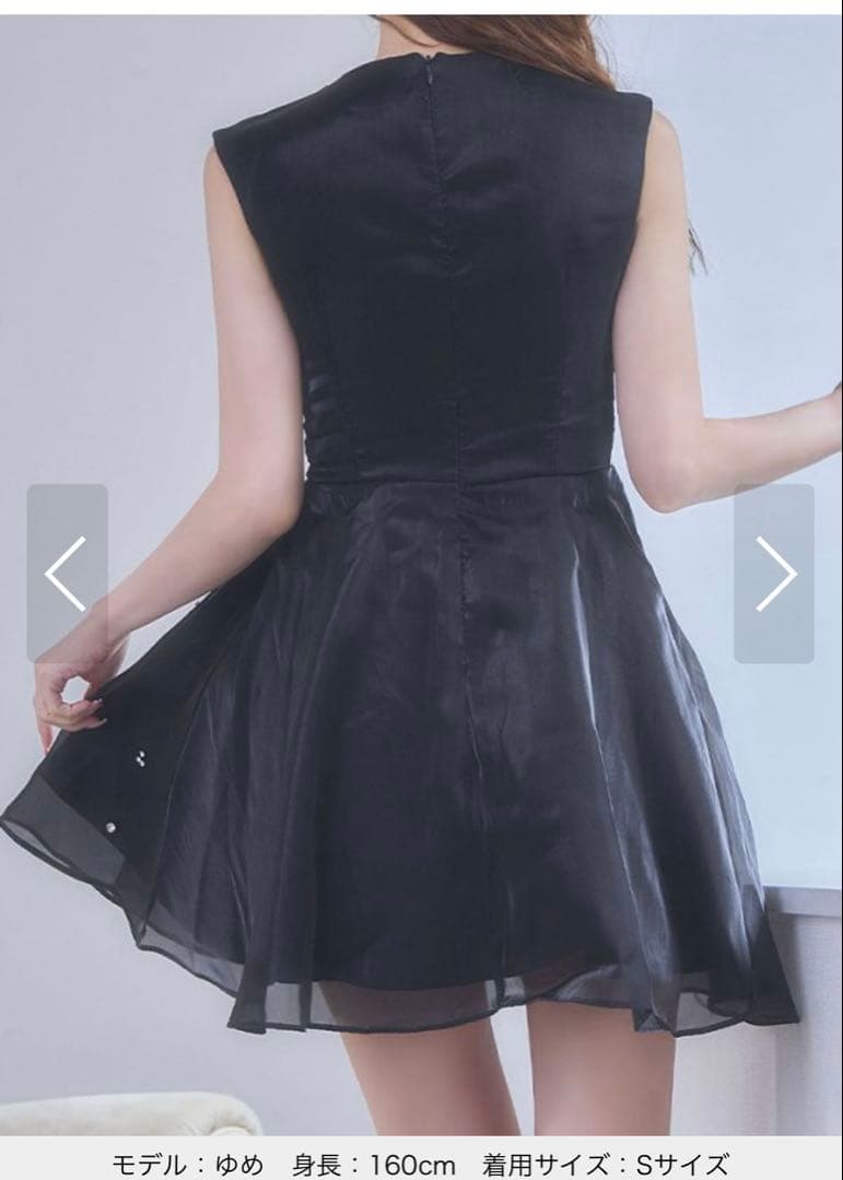 元値11880円☆フロントジップシフォンミニドレス即日発送