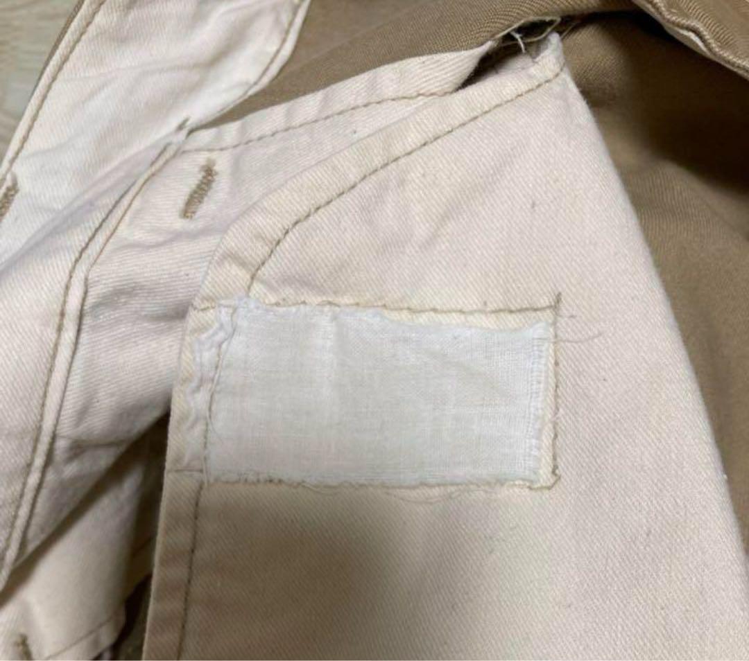 40s ヴィンテージ　41カーキ　us army チノ　メタルボタン