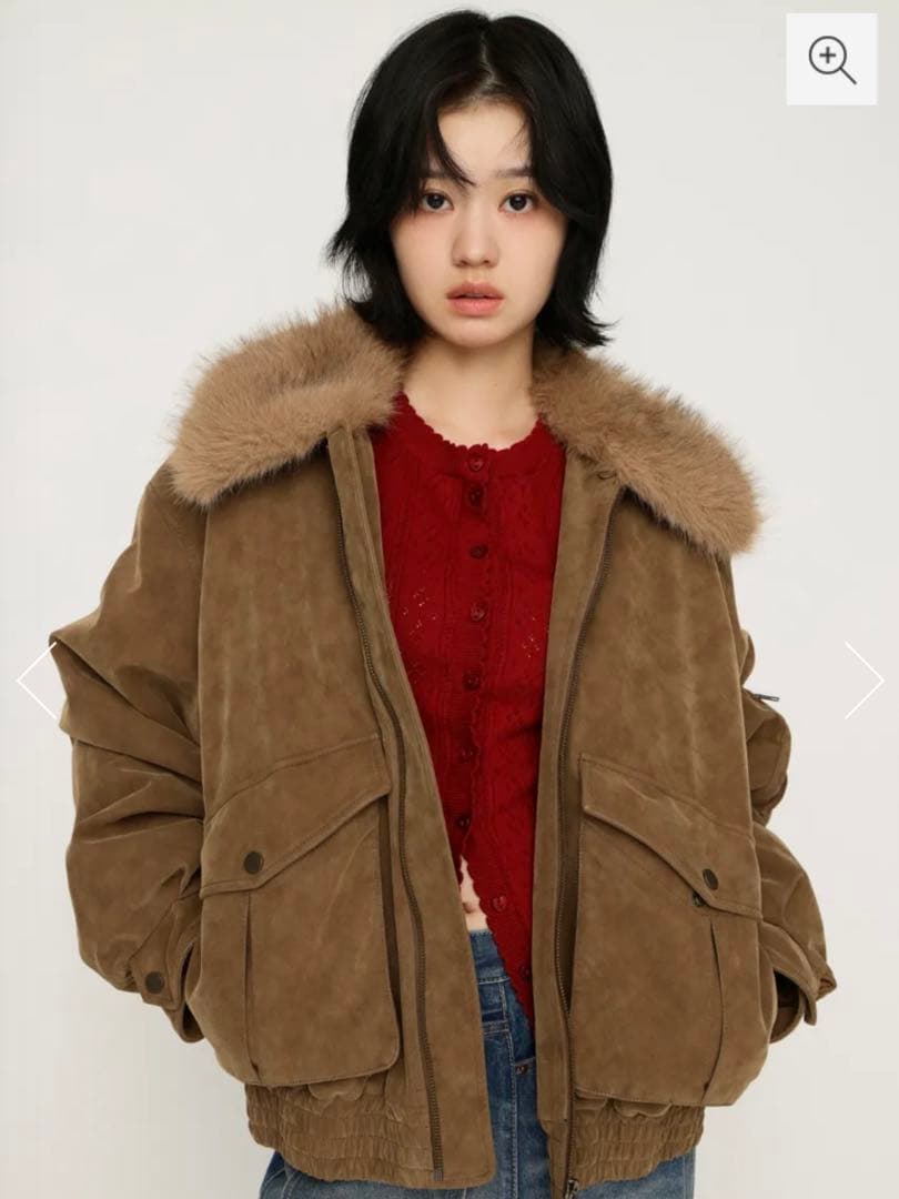 SLY ファッパーブルゾン スウェードベージュ