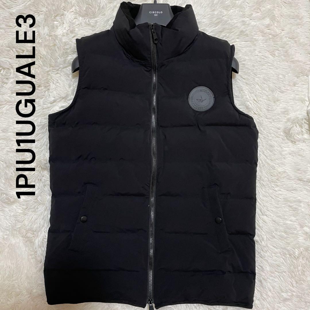 美品✨ 1PIU1UGUALE3 RELAX ダウンベスト L ブラック ロゴ