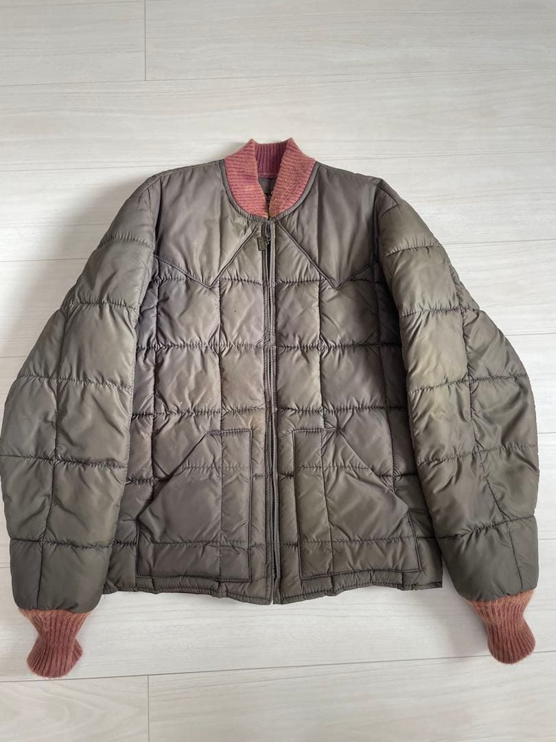 【USA製】Walls キルティングジャケット ウェスタンヨーク 希少 ダック地