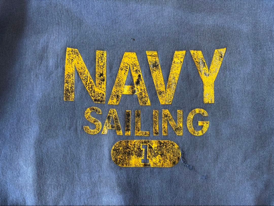 トップス 70'sCHAMPION \"NAVY SAILING\"REVERSE WEAVE