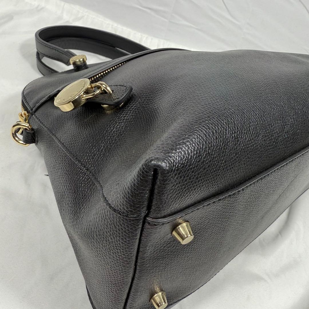 【極美品】FURLA パイパー M 2way ハンドバッグ ショルダーバッグ 黒