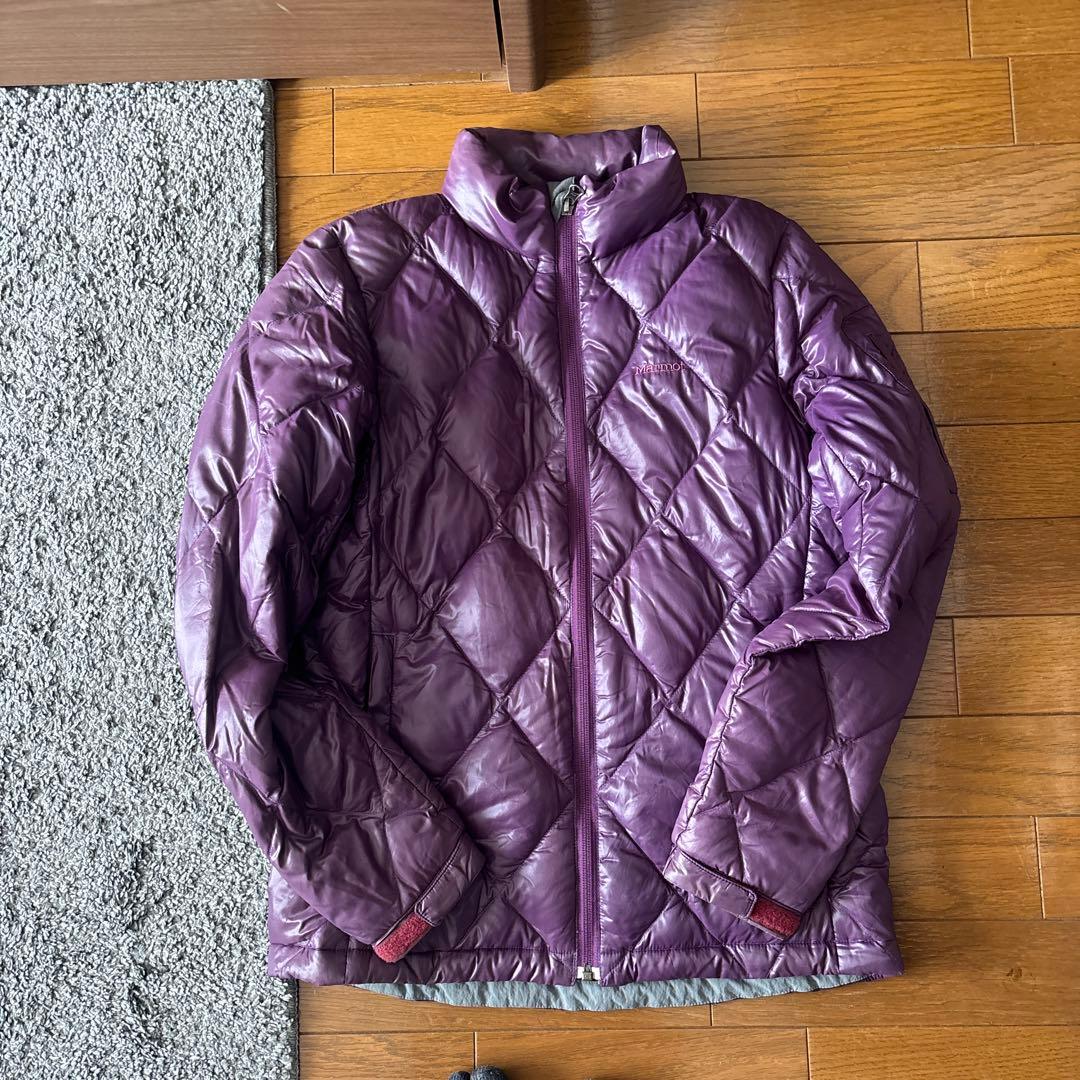 marmot ダウンジャケット　紫　キルティング