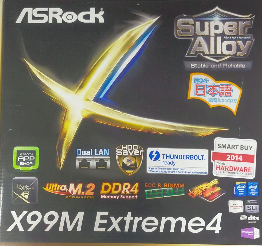 未使用品 ASRock X99M Extreme4 マザーボード