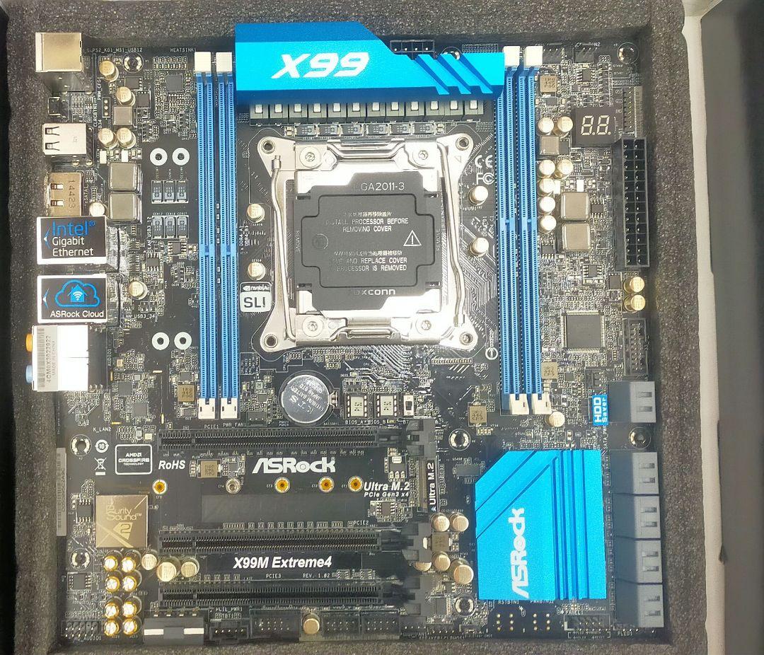 未使用品 ASRock X99M Extreme4 マザーボード