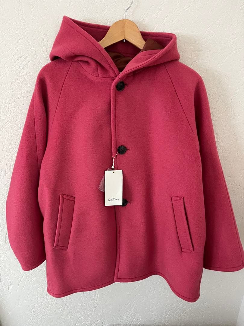 ⭐︎Mariko【新品タグ付き】ルメランジュ　ウールコート　ピンク